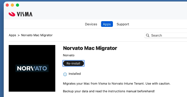 Company Portal Screenshot