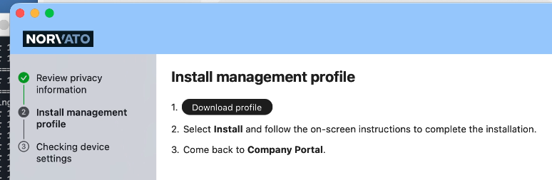 Profile Install Screenshot