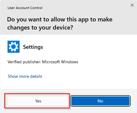 User Account Control